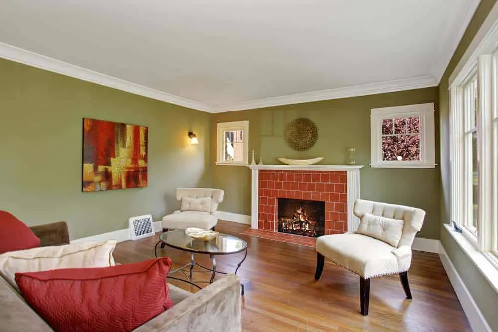 Paint and Primer in One: What It Is and When to Use It 6 Olive Room With Painted Trim