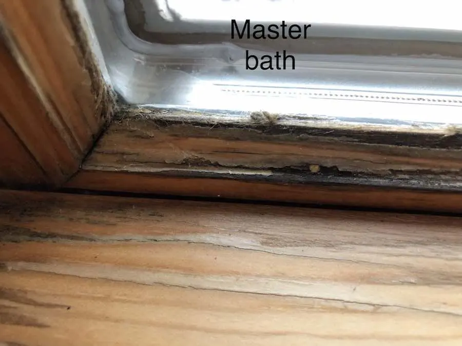 How To Repair Water Stained Window Sashes 3 rotted window sill and sash