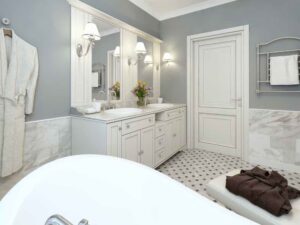 Grey Painted Bathroom