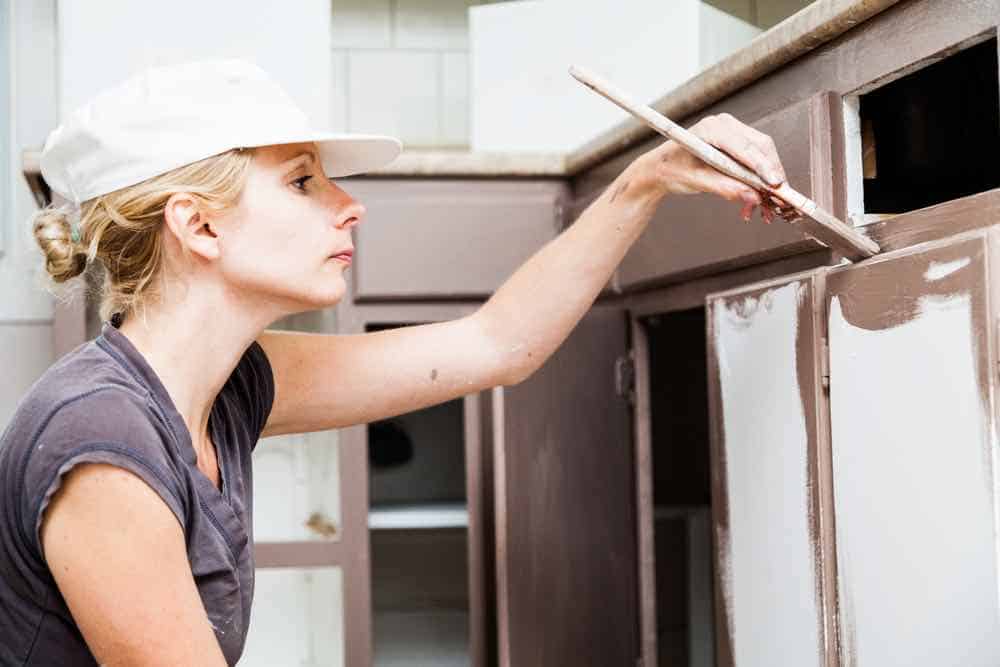 Latex paint works great for interior rooms, but the best paint for cabinets needs a more even finish than water-based paint.