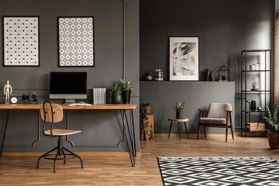 14 Of The Best Contemporary Paint Colors to Use in Your Home 2 Contemporary Paint Colors: Dark Grey Painted Walls