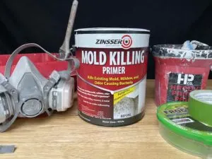Zinsser Mold Killing Primer and Tools