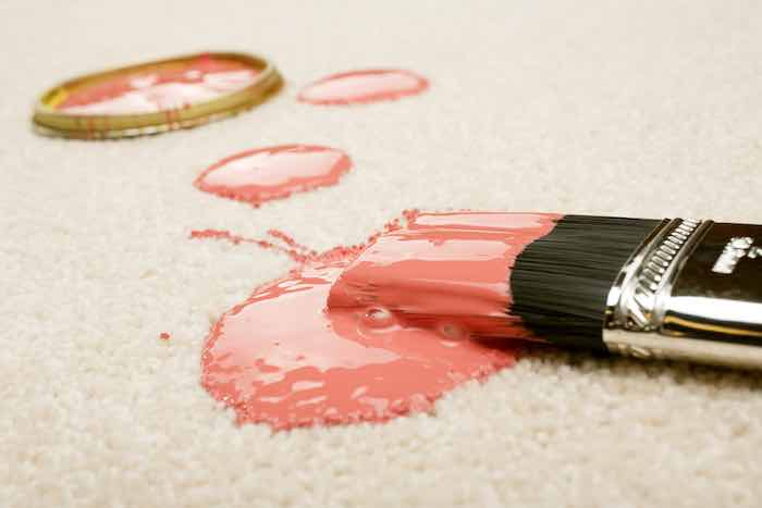 how to get paint out of carpet