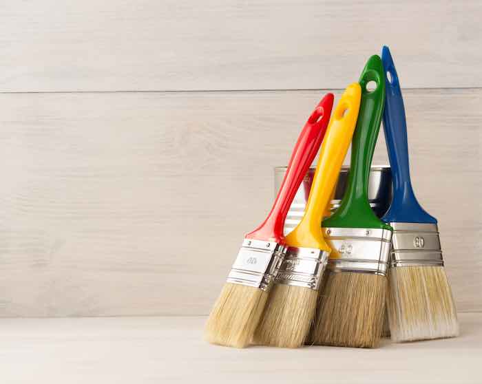 Stored Paint Brushes