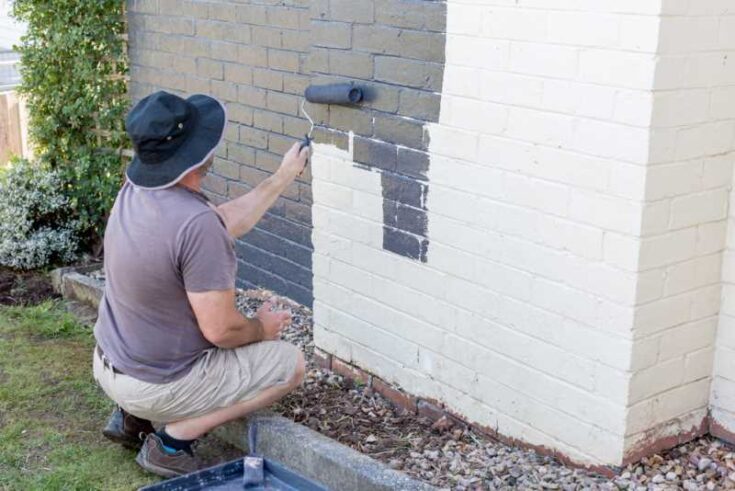 How To Paint Brick A Step By Step Guide For A Fresh Look DIY Painting Brick 735x491 