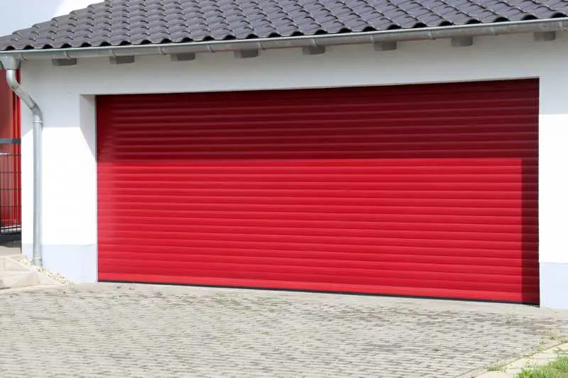 How To Paint a Metal Garage Door 3 A recently-painted metal garage door