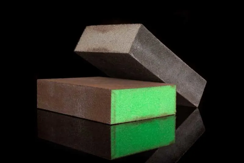 How To Paint a Metal Garage Door 4 Sanding blocks to use before painting your garage door