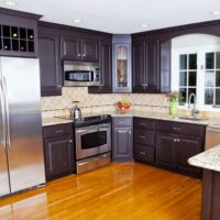 How to paint laminate cabinets