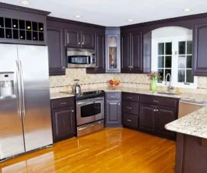 How to paint laminate cabinets