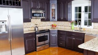 How to paint laminate cabinets