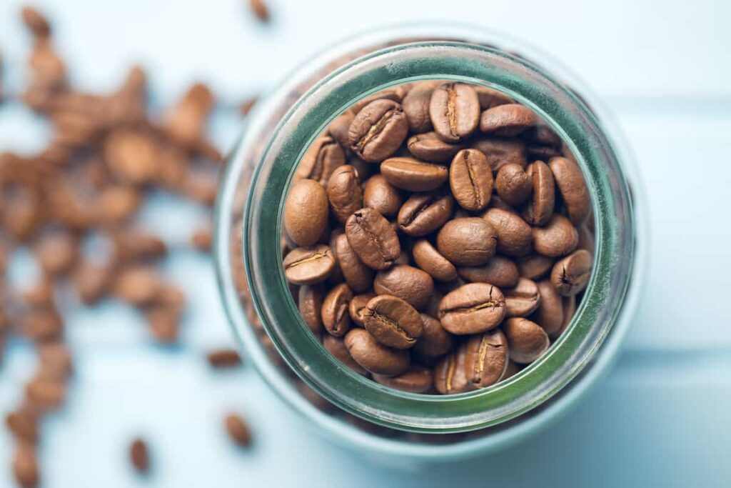 How to Get the Paint Smell Out of a Room 10 A jar of coffee beans.