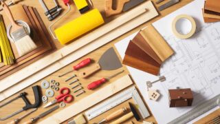 Assortment of tools used for home improvement projects.