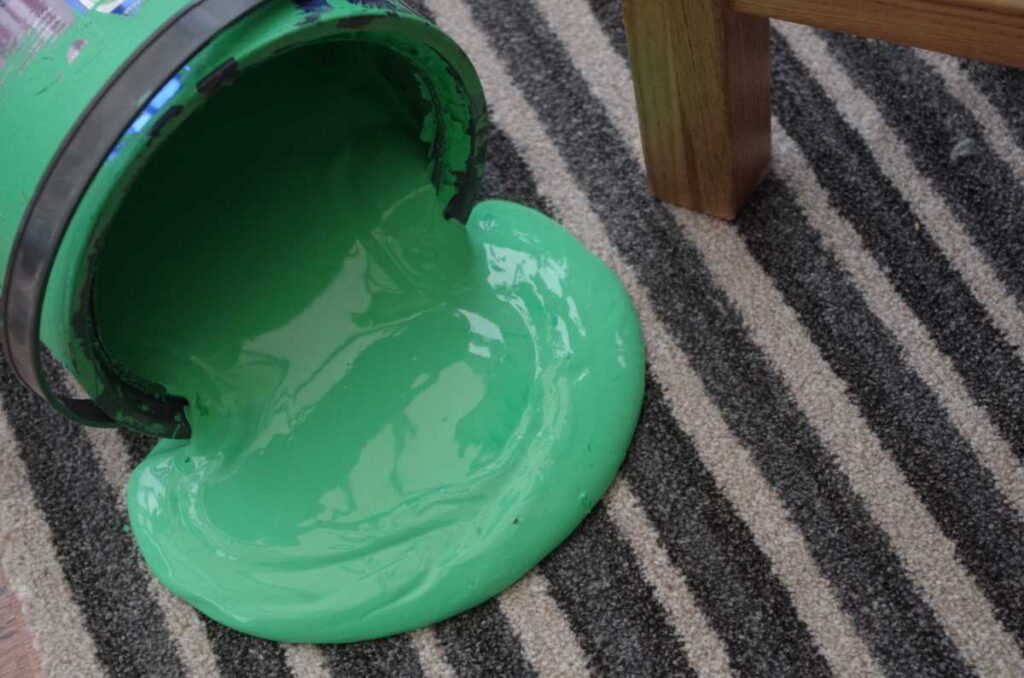 Spilled Paint on Carpet