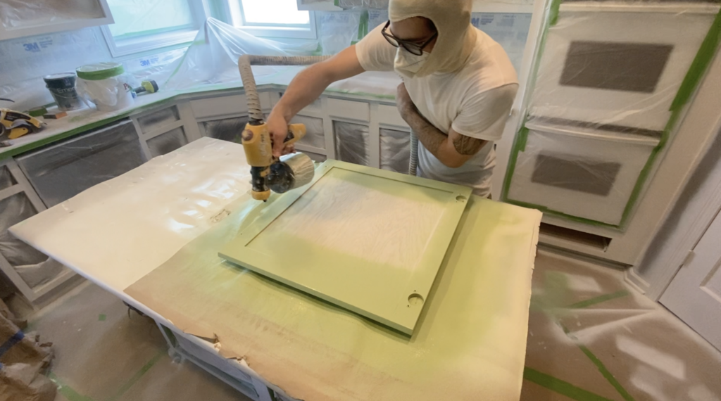 Keegan Spraying Top Coat
