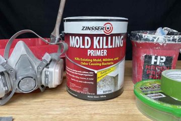 Zinsser Mold Killing Primer and Tools